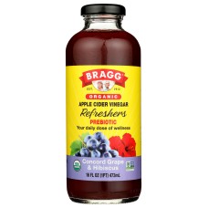 BRAGG: Organic Concord Grape & Hibiscus Apple Cider Vinegar Refreshers, 16 oz