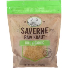 SAVERNE: Kraut Raw Natural Dill Garlic, 16 oz