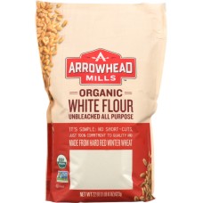 ARROWHEAD MILLS: Organic Unbleached White Flour, 22 oz