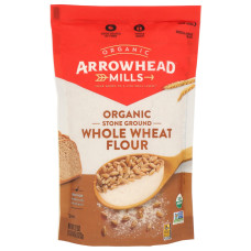 ARROWHEAD MILLS: Organic Stone Ground Whole Wheat Flour, 22 oz ARROWHEAD MILLS: Organic Stone Ground Whole Wheat Flour, 22 oz