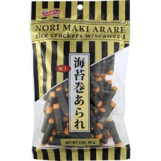 SHIRAKIKU: Nori Maki Arare Rice Crackers With Seaweed, 3 oz
