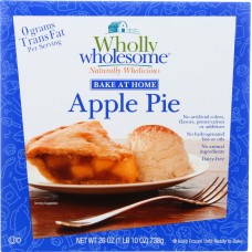 WHOLLY WHOLESOME: Bake at Home Apple Pie, 26 oz