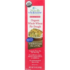 WHOLLY WHOLESOME: Organic Whole Wheat Pie Dough, 16 oz