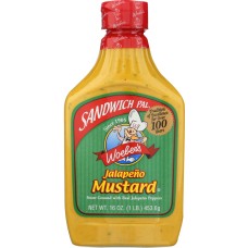 WOEBER'S: Sandwich Pal Jalapeno Mustard, 16 oz
