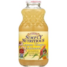 R.W. KNUDSEN FAMILY: Simply Nutritious Lemon Ginger Echinacea Juice, 32 oz
