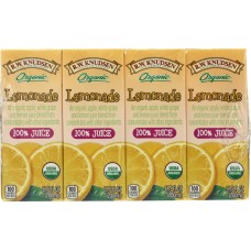 R.W. KNUDSEN: Family 100% Organic Lemonade Juice 4 Count, 27 oz