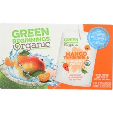 GREEN BEGINNINGS: Juice Mango Tangerine Coconut Water, 48 fo