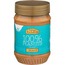 CRAZY RICHARD: Creamy Peanut Butter, 16 oz