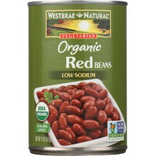 WESTBRAE NATURAL: Vegetarian Organic Red Beans, 15 oz