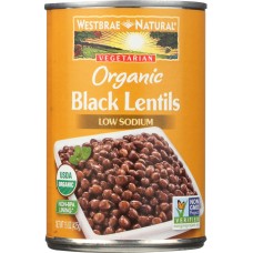 WESTBRAE: Organic Black Lentils, 15 oz
