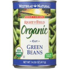 WESTBRAE: Organic Cut Green Beans, 14.5 oz