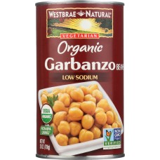 WESTBRAE: Natural Vegetarian Organic Garbanzo Beans, 25 Oz