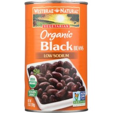 WESTBRAE: Organic Black Beans, 25 oz