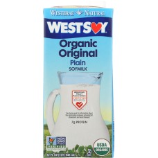 WESTSOY: Organic Soy Milk Plain, 32 fo