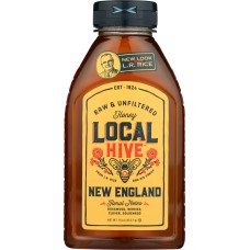 LOCAL HIVE: Raw & Unfiltered New England Honey, 16 oz