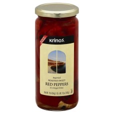 KRINOS: Roasted Red Peppers, 16 oz
