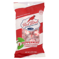 RED BIRD: Soft Peppermint Candy Puffs, 6 oz
