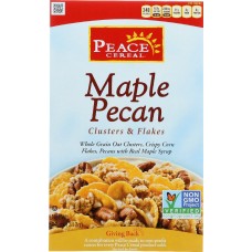 PEACE CEREAL: Clusters and Flakes Cereal Maple Pecan, 11 oz