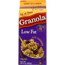 SWEET HOME: Low Fat Granola Cinnamon with Raisins, 20.5 oz