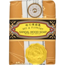 BEE & FLOWER: Sandal Wood Bar Soap, 2.65 oz