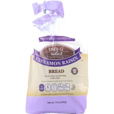 ENER-G FOODS: Gluten Free Cinnamon Raisin Bread, 14 oz