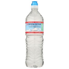 CRYSTAL GEYSER: Natural Alpine Spring Water Sport Cap, 700 ml
