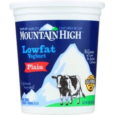 MOUNTAIN HIGH: Yoghurt Low Fat Plain, 32 oz