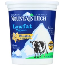 MOUNTAIN HIGH: Yoghurt Low Fat Vanilla, 32 oz