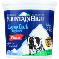 MOUNTAIN HIGH: Yoghurt Low Fat Plain, 64 oz