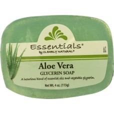 CLEARLY NATURAL: Aloe Vera Pure & Natural Glycerine Soap, 4 oz