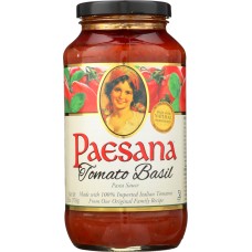 PAESANA: Tomato & Basil Pasta Sauce, 25 oz
