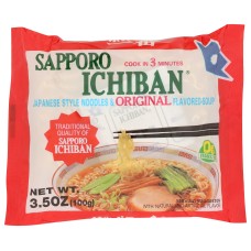 SAPPORO ICHIBAN: Original Japanese Style Noodles, 3.5 oz