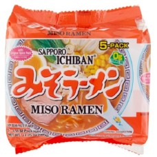 SAPPORO: Ramen Miso Pack of 5, 17.5 oz