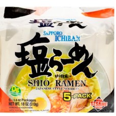 SAPPORO: Ramen Shio Salt Pack of 5, 17.5 oz