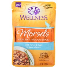 WELLNESS: Morsels Healthy Indulgence Turkey and Duck Cat Food, 3 oz