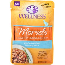 WELLNESS: Morsels Healthy Indulgence Turkey and Duck Cat Food, 3 oz