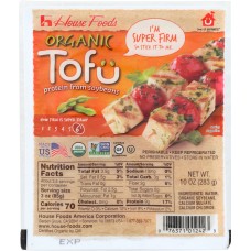 HOUSE FOODS: Organic Tofu Super Firm, 10 oz