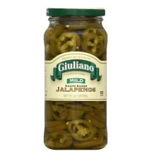 GIULIANO: Mild Nacho Sliced Jalapenos, 16 oz