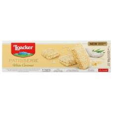 LOACKER: Patisserie White Coconut, 3.53 oz