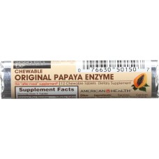 AMERICAN HEALTH: Papaya Enzyme Original Roll, 12 tb