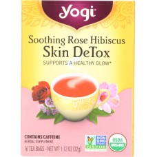 YOGI TEA: Skin DeTox Tea 16 Tea Bags, 1.12 oz