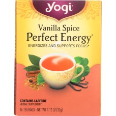 YOGI TEA: Vanilla Spice  Perfect Energy Tea, 16 bg