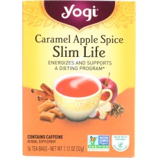 YOGI TEAS: Tea Slim Life Caramel Apple Spice, 16 bg
