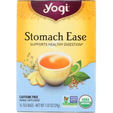 YOGI TEA: Organic Stomach Ease Caffeine Free, 16 Tea Bags