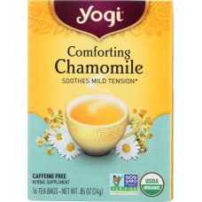 YOGI TEAS: Comforting Chamomile Caffeine Free, 16 Tea Bags