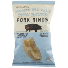 SOUTHERN RECIPE SMALL BATCH: Smoked Sea Salt Oven Baked Pork Rinds, 3.625 oz