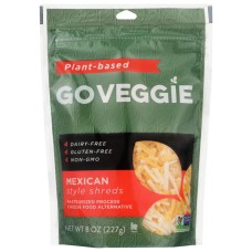 GO VEGGIE: Dairy Free Cheese Mexican Style Shreds, 8 oz