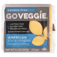 GO VEGGIE: Veggie Slices Yellow American Cheese, 7.30 oz