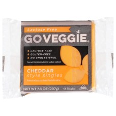 GO VEGGIE: Veggie Slices Cheddar, 7.30 oz