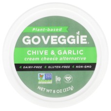 GO VEGGIE: Chive and Garlic Cream Cheese Alternative, 8 oz